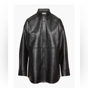 Aritzia Babaton Oversized Vegan Pelli Shirt Jacket